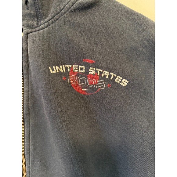 Nike 2003 United States National Soccer Team Hoodie Jacket Size Youth M 8-10 Zip - Picture 2 of 9